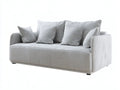 Sofá de 2 plazas 230 × 100 × 85 cm - gris claro - diseño contemporáneo para salón