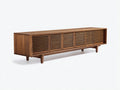 Mueble para TV 180 × 40 × 55 cm - madera marrón - diseño retro para salón