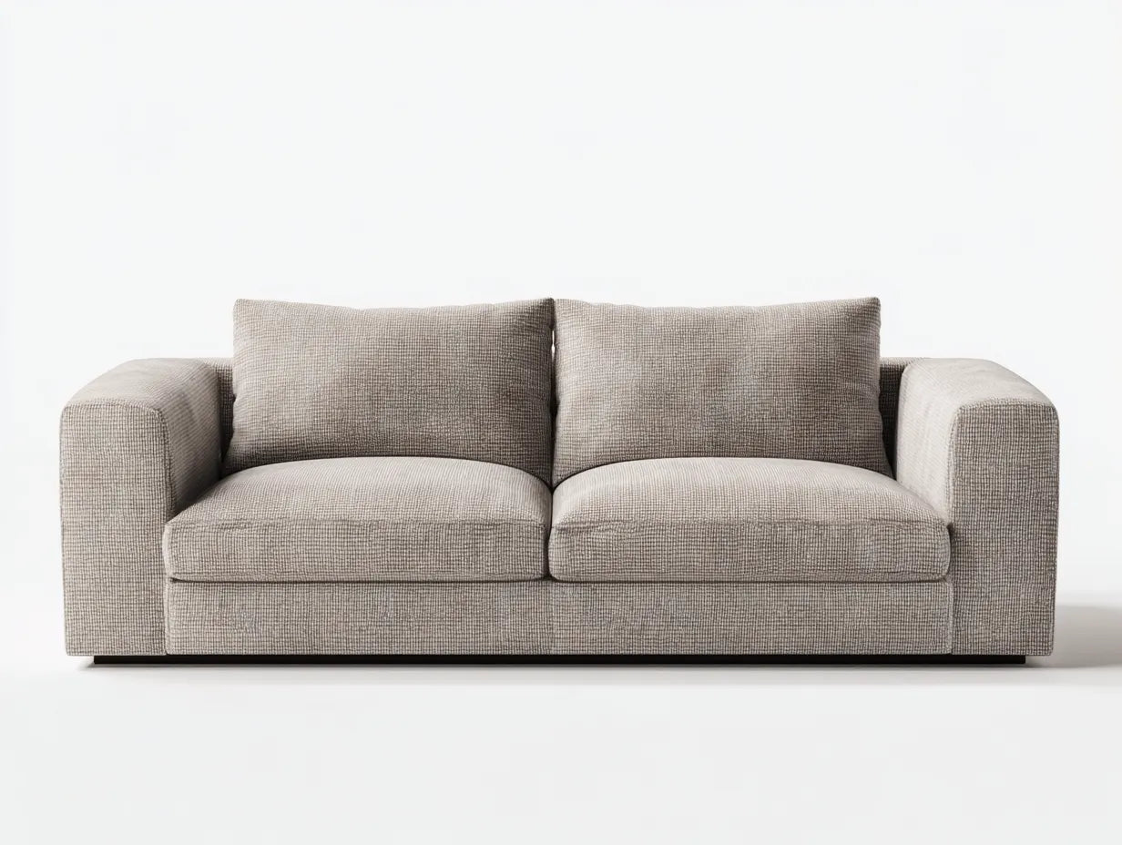 Sofá de 2 plazas 210 × 98 × 82 cm - beige - diseño moderno para salón