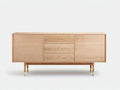 Mueble para TV 160 × 40 × 75 cm - madera natural - estilo moderno para salón
