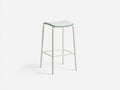 Taburetes de bar para terraza de metal 45 × 45 × 100 cm - blanco - diseño moderno exterior