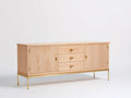 Mueble para TV 220×45×75 cm - madera natural - estilo nórdico salón
