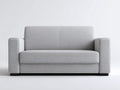 Sofá de 2 plazas 190×95×85 cm - tela gris claro - estilo minimalista salón