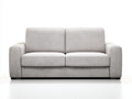 Sofá de 2 plazas tapizado 165×88×82 cm - gris claro - diseño compacto para salón